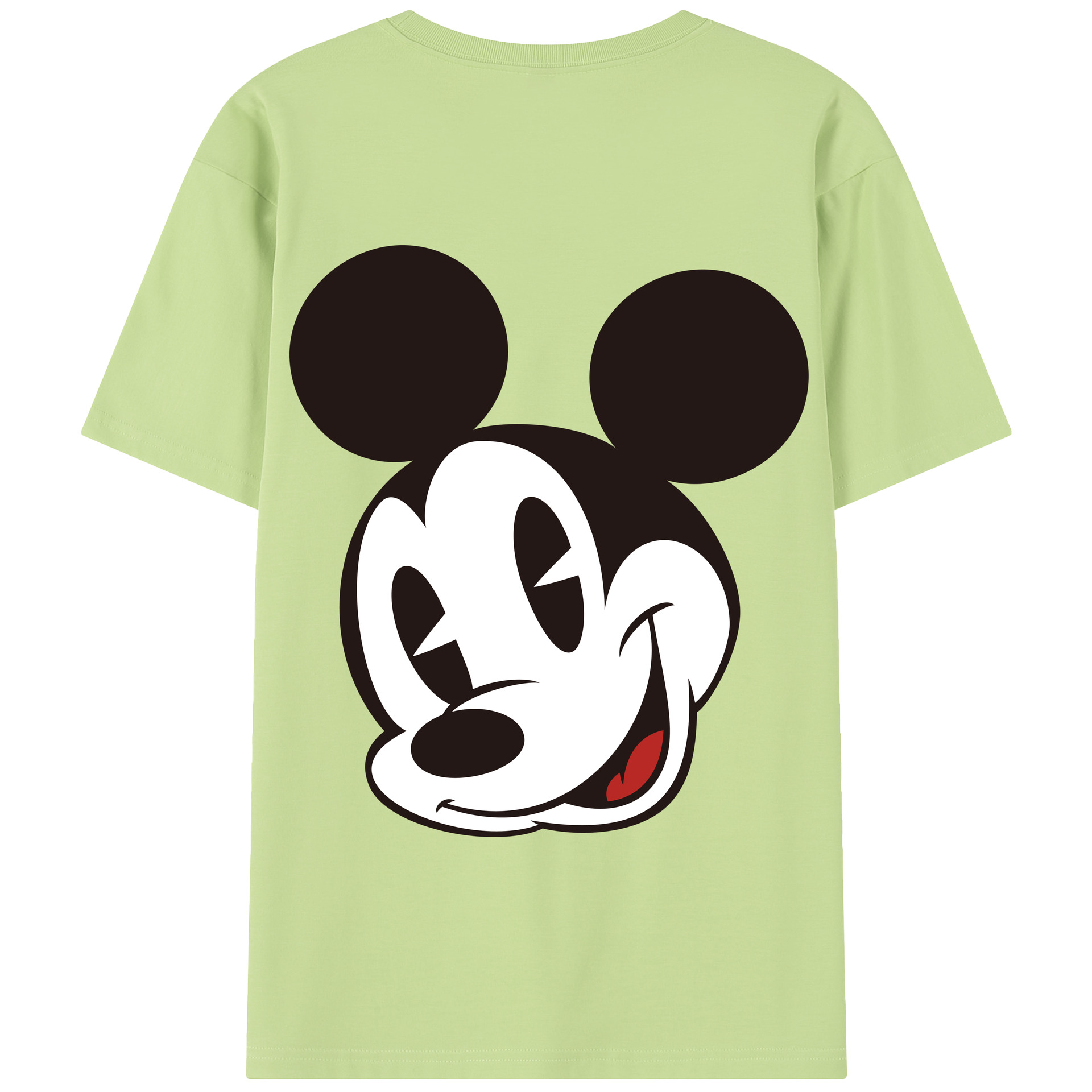 （画像用） ミッキーマウス Mickey Mouse 綿100％半袖Tシャツ（背面プリント）